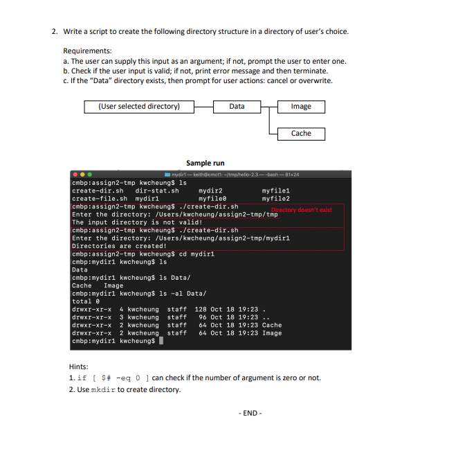 bash assignment