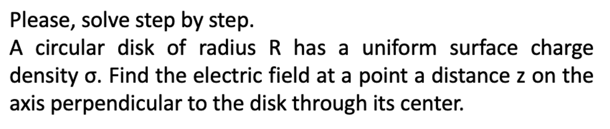 Solved Please, Solve Step By Step. A Circular Disk Of Radius | Chegg.com