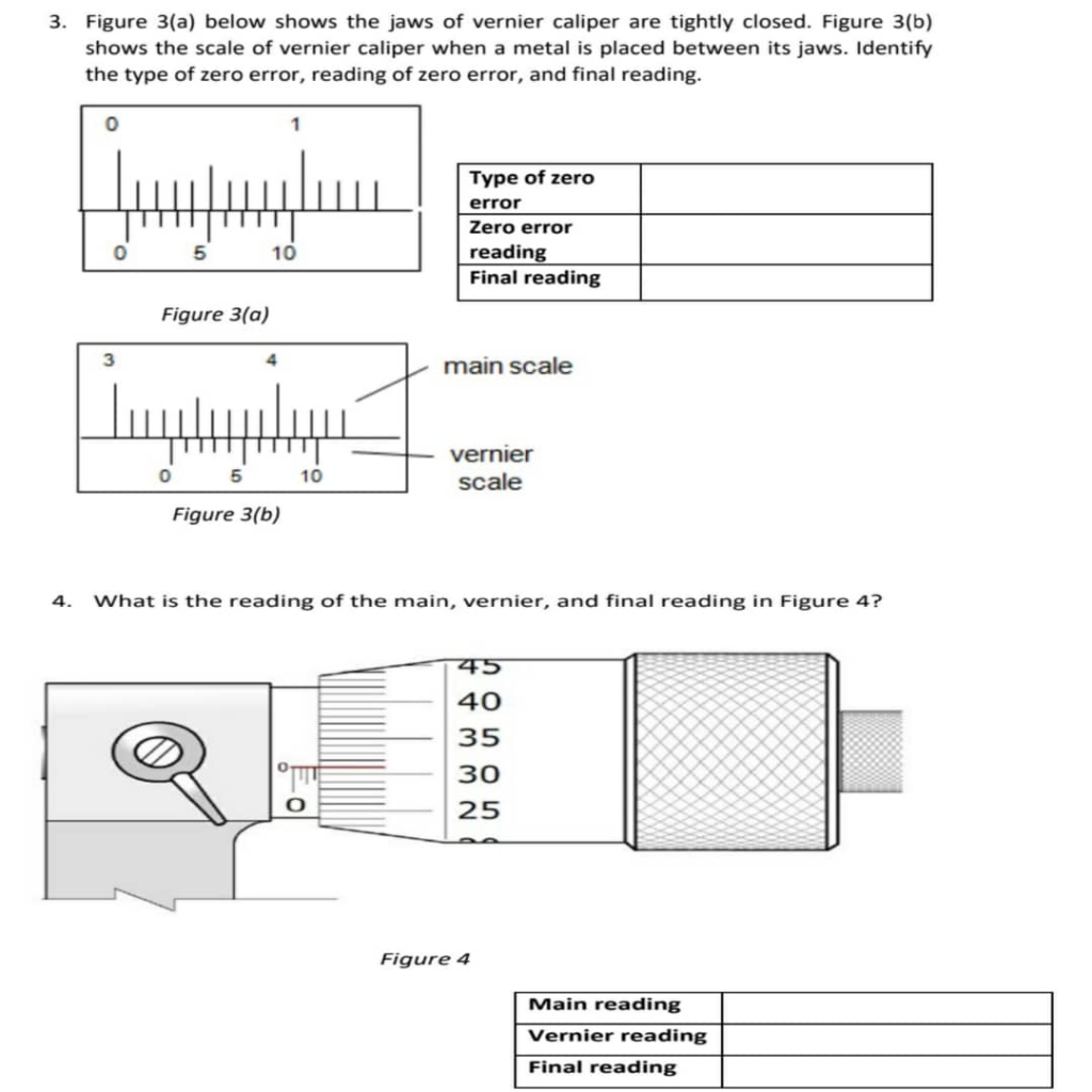 how to find zero error in vernier calliper