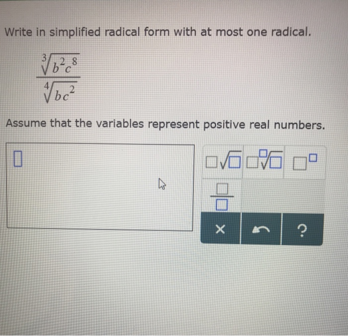 Solved Write In Simplified Radical Form With At Most One Chegg