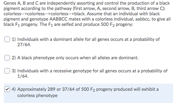 Solved Genes A, B And C Are Independently Assorting And | Chegg.com