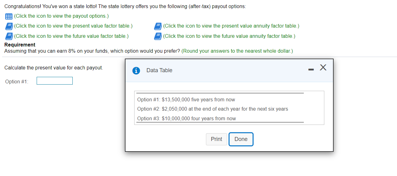 Lotto payout store calculator