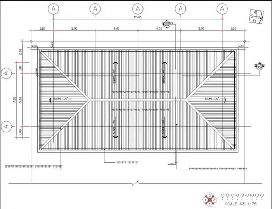 Solved Problem For The Roof Plan And Gutter Detail Shown Chegg Com