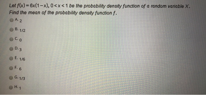 Solved Let X be a continuous random variable with | Chegg.com