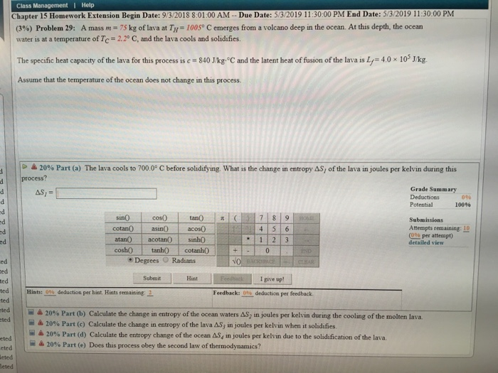 Solved Class Marn Chapter 15 Homework Extension Begin Date: | Chegg.com