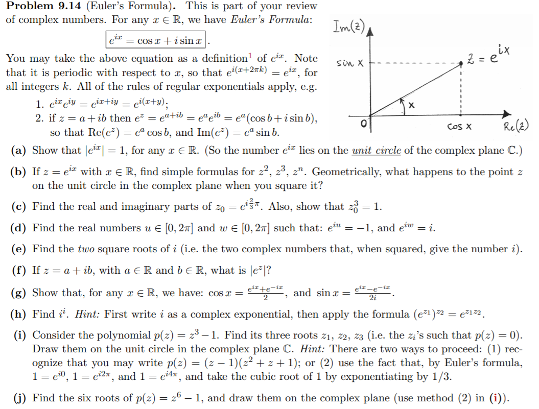 Solved Problem 9.14 (Euler's Formula). This is part of your | Chegg.com