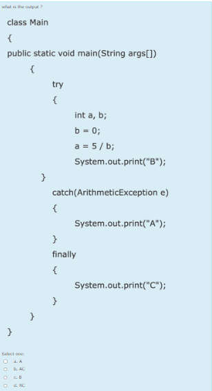 Solved what is the eutpul?class Main{public static void | Chegg.com