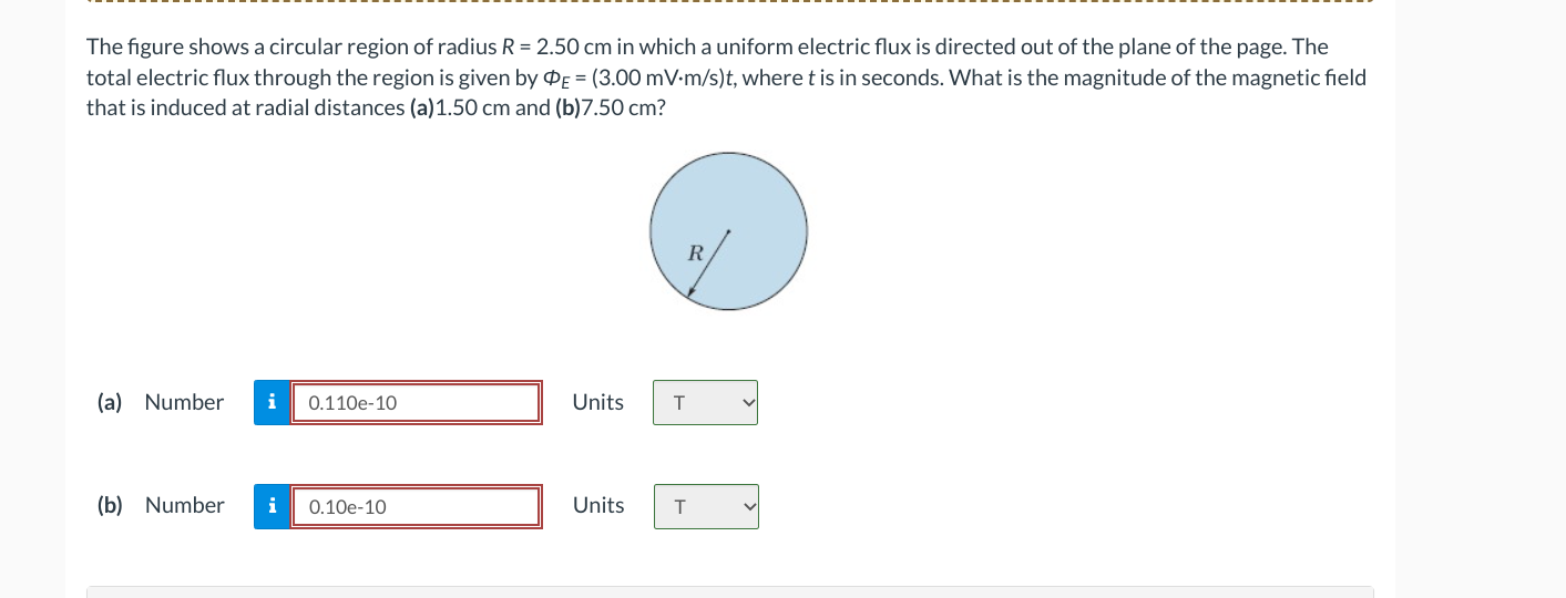 Solved The Figure Shows A Circular Region Of Radius R Chegg Com