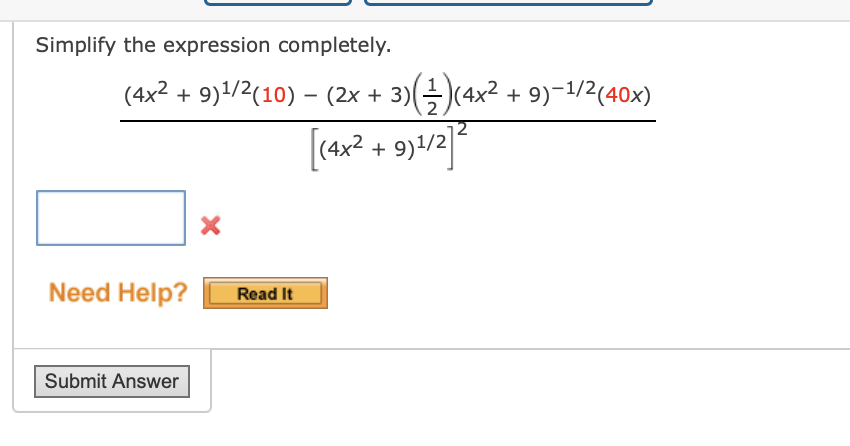 Solved Simplify The Expression Completely. | Chegg.com