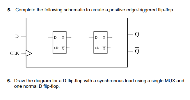 Solved 5. Complete the following schematic to create a | Chegg.com