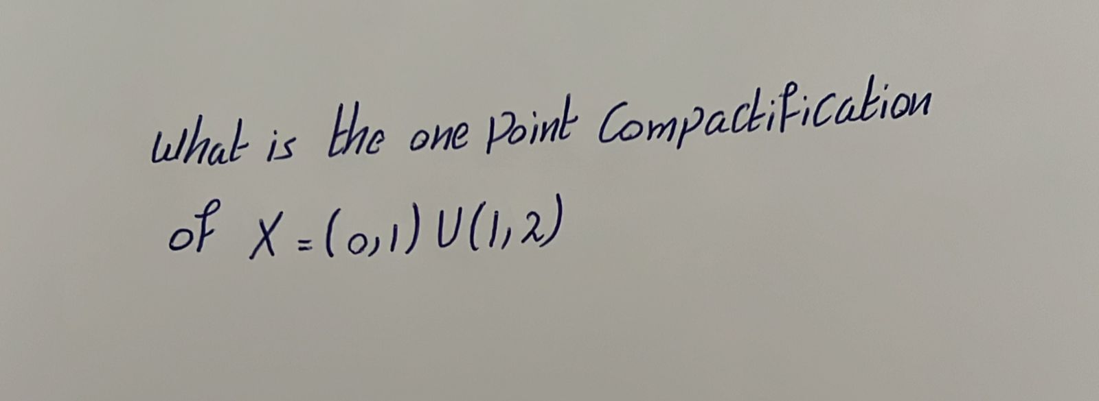 Solved What is the one Point Compactificationof | Chegg.com