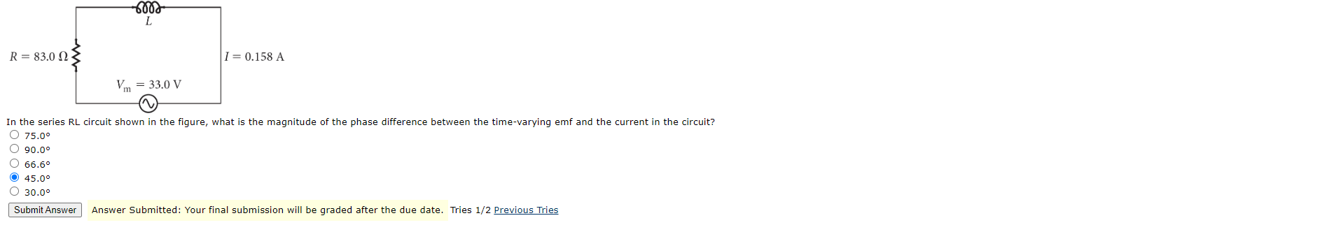 Solved In the series RL circuit shown in the figure, | Chegg.com