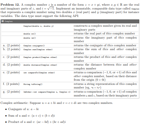 Solved Problem 12. A complex number 2 is a number of the | Chegg.com