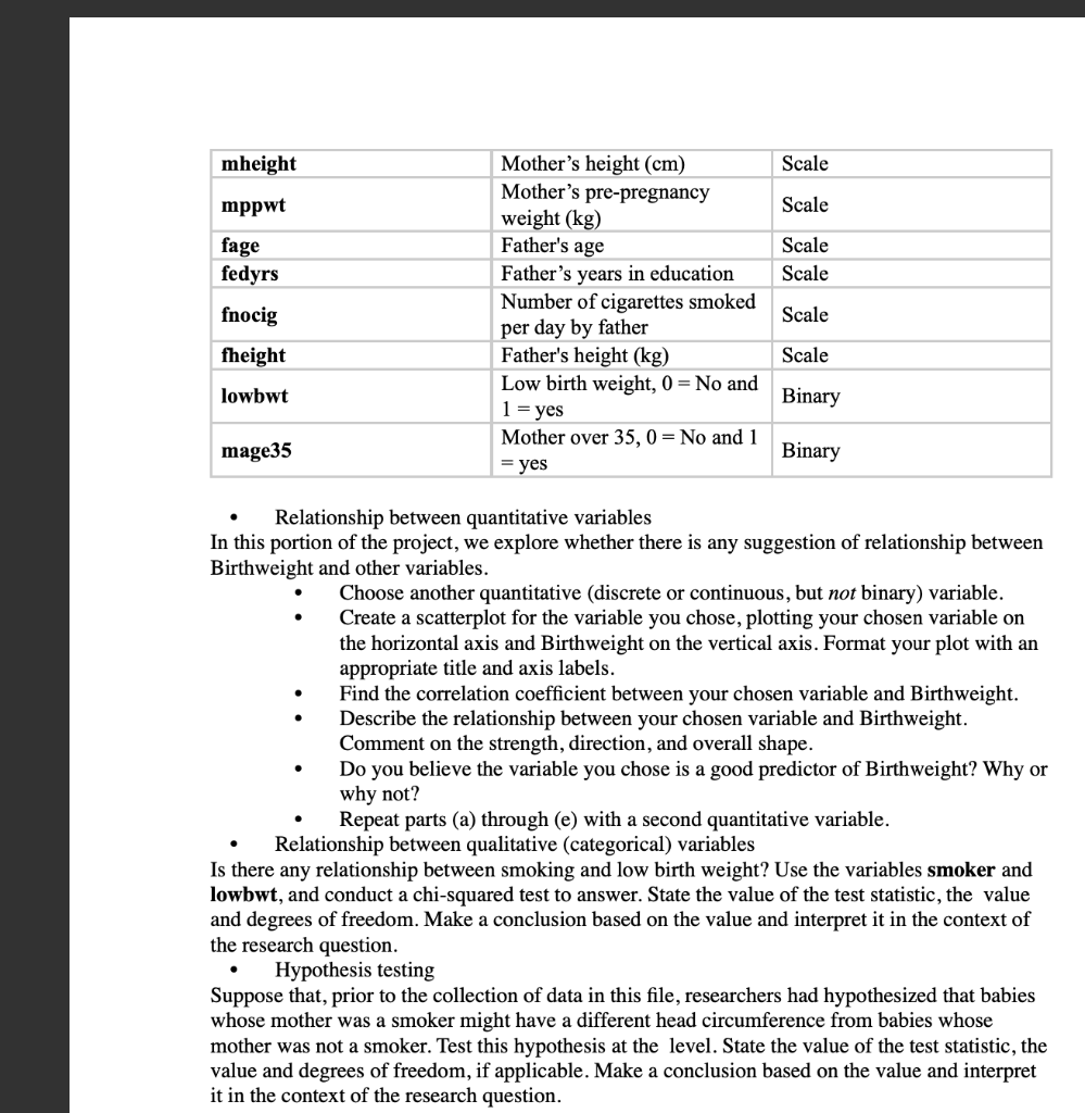 Part 2: Data Exploration and Relationships Download | Chegg.com