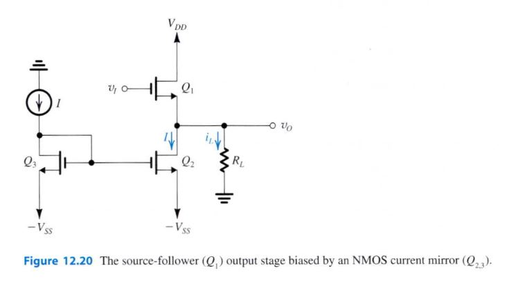 Solved 12.44 For the source follower in Fig. 12.20, assume | Chegg.com