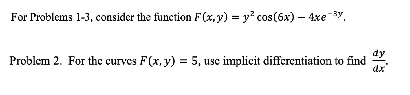 Solved For Problems 1-3, consider the function | Chegg.com