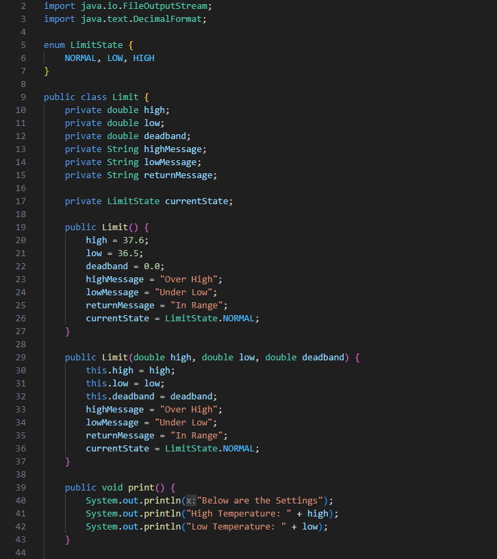 Solved Please write the Analog.java, update the Limit.java | Chegg.com