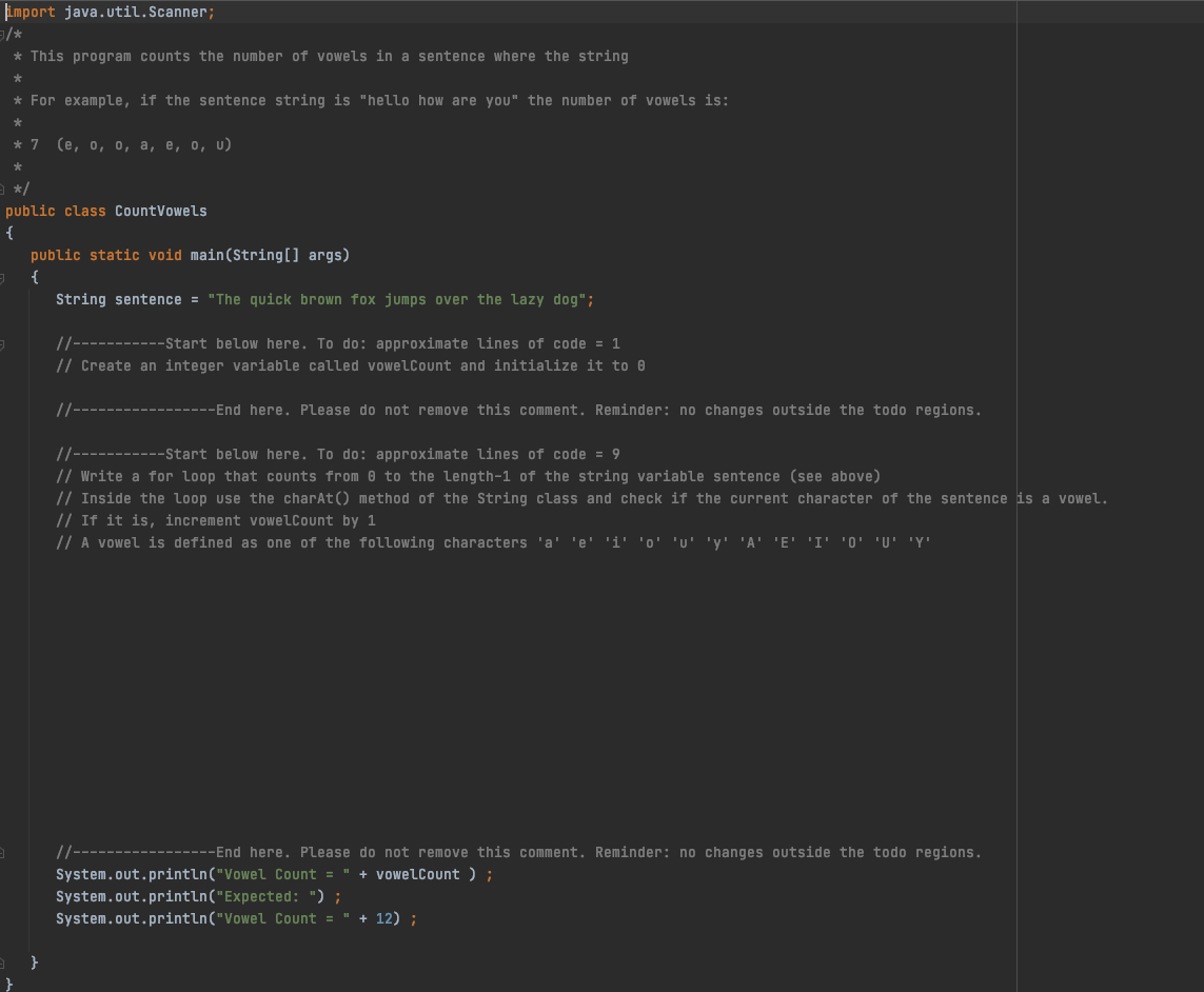 Solved import java.util.Scanner; * This program counts the | Chegg.com