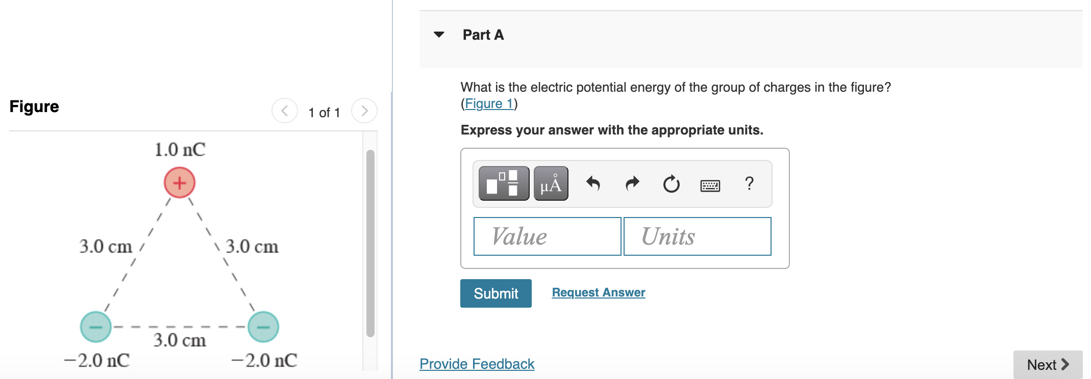 Solved Part A Figure 1 of 1 What is the electric potential | Chegg.com