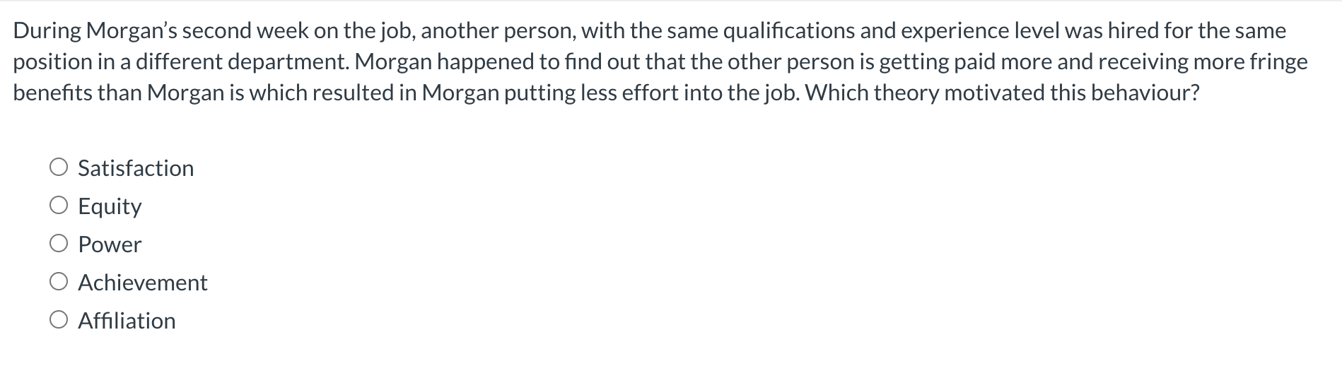 Solved During Morgan's second week on the job, another | Chegg.com
