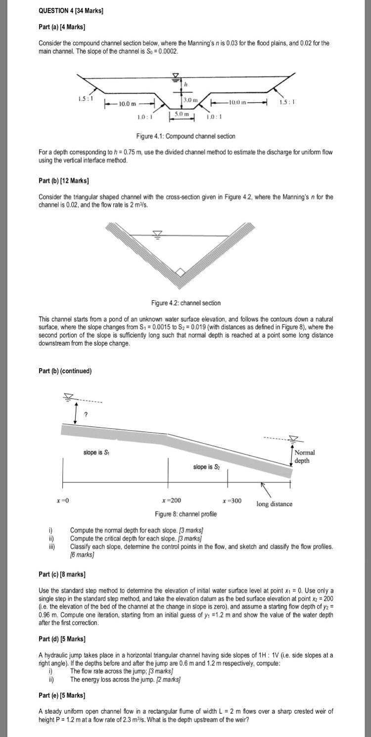 QUESTION 4 [34 Marks] Part (a) [4 Marks) Consider the | Chegg.com