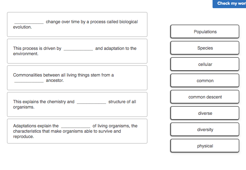 Solved Check my worl change over time by a process called | Chegg.com