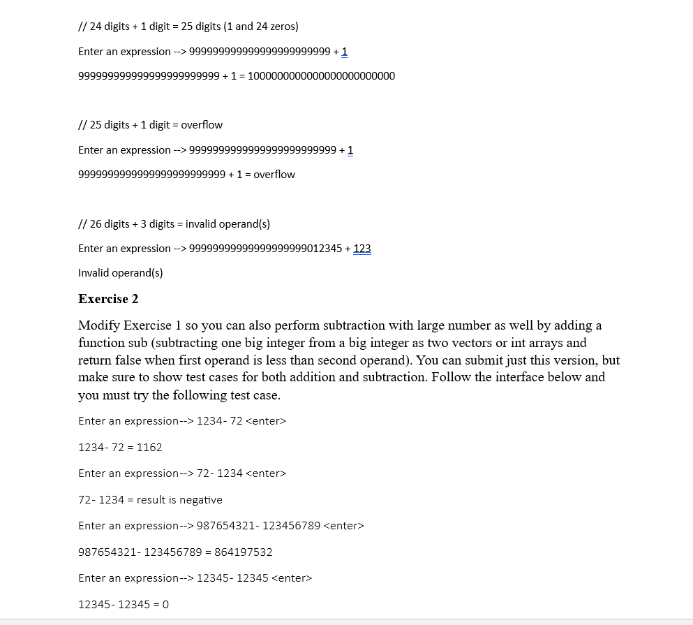 Solved In C++ please. Please answer only Exercise 2. The | Chegg.com