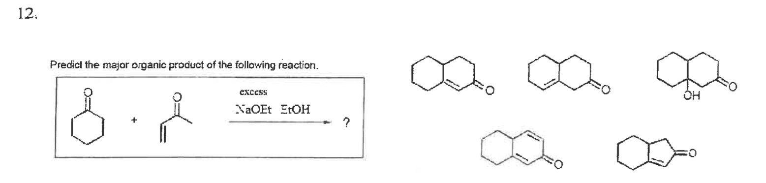 Solved Predict the major organic product of the following | Chegg.com