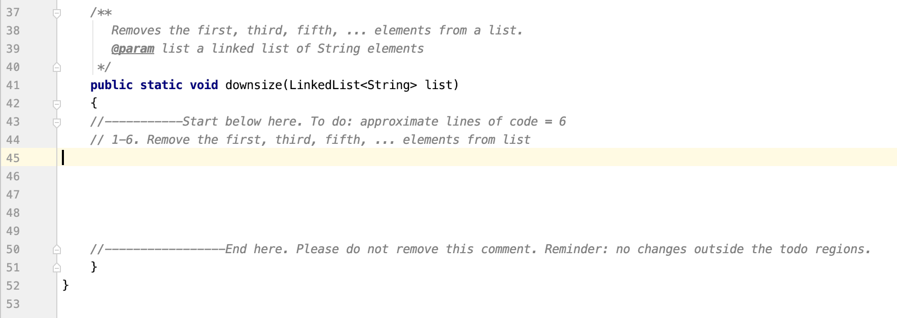 Solved import java.util.LinkedList ; import | Chegg.com image.