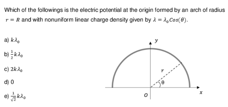 Solved Which of the followings is the electric potential at | Chegg.com