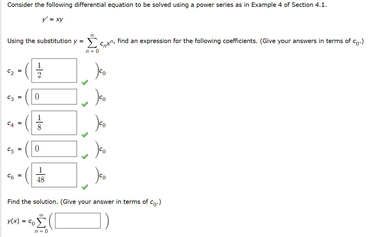 Solved Consider the following differential equation to be