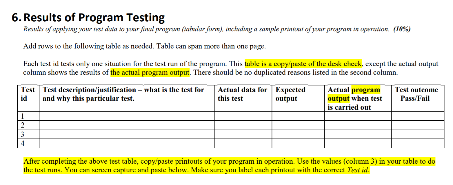 Solved solve the upper part on the basis of test table and | Chegg.com
