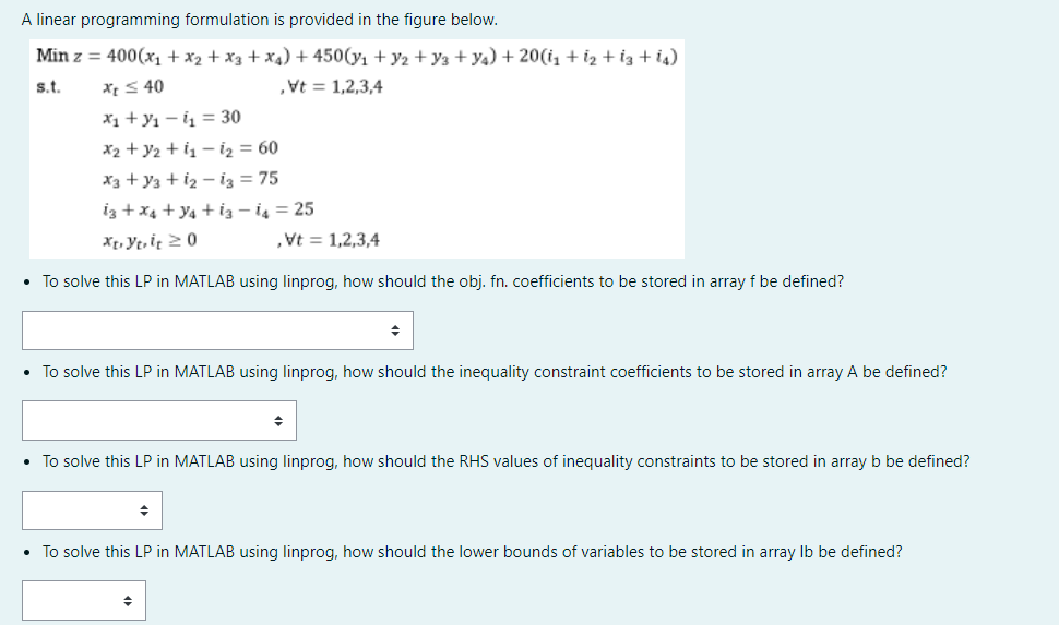 Solved Linear Programming Formulation Is Provided In The