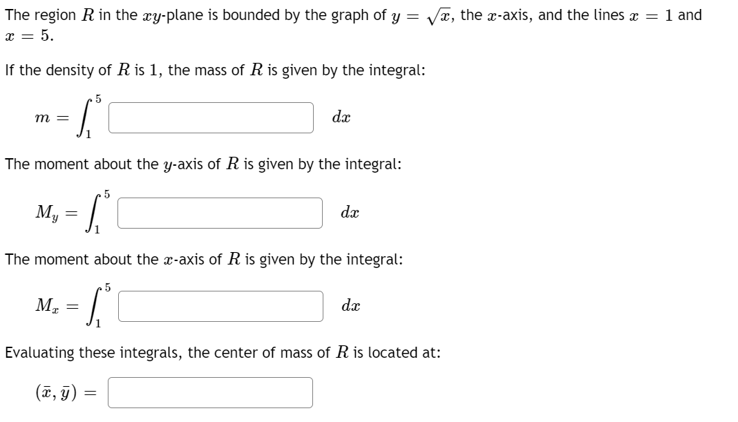 Solved The Region R In The Xy Plane Is Bounded By The Gra Chegg Com