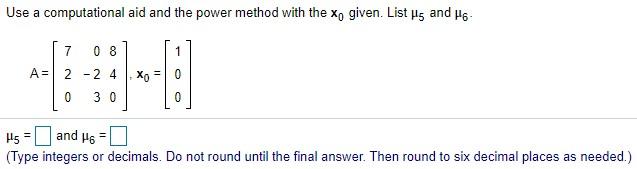 Solved find mu5 and mu6 | Chegg.com