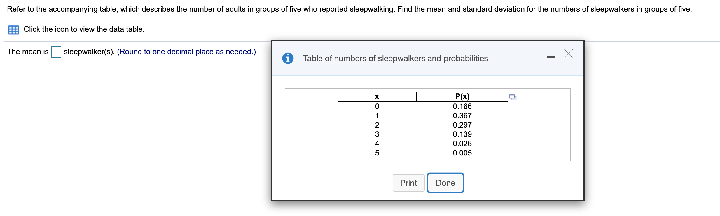 Solved Refer to the accompanying table, which describes the | Chegg.com