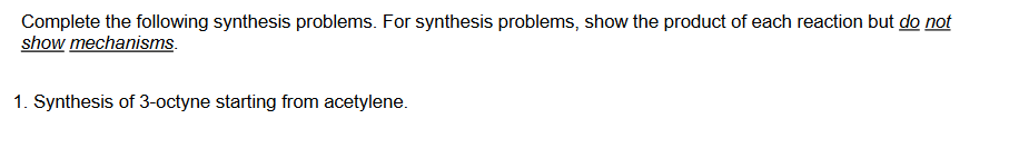 Solved Complete The Following Synthesis Problems. For | Chegg.com