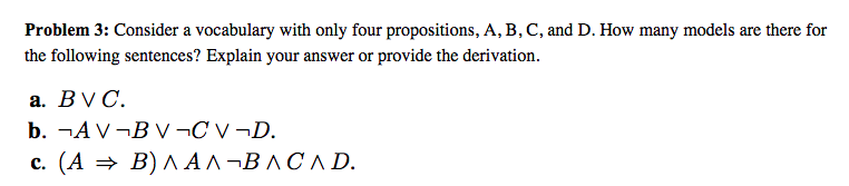 Problem 3: Consider A Vocabulary With Only Four | Chegg.com