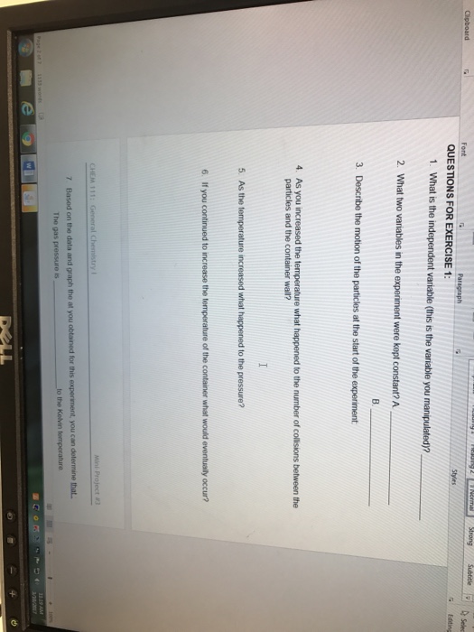 Solved What is the independent variable (this is the | Chegg.com