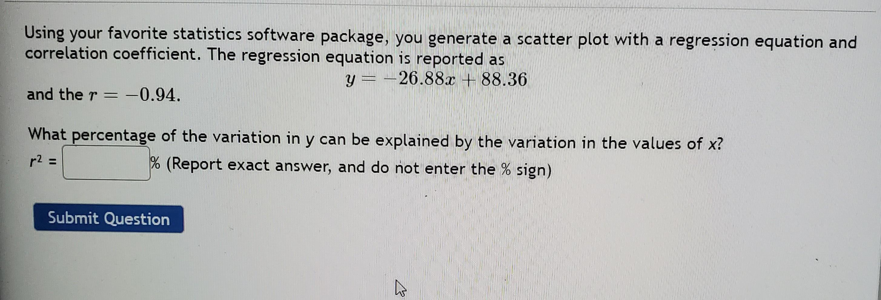 Solved using your favorite statistics software package you chegg