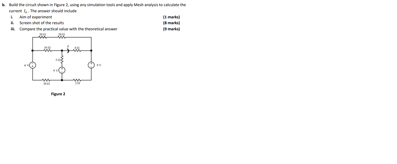 Solved b. Build the circuit shown in Figure 2, using any | Chegg.com