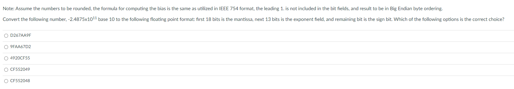 Solved D267AA9F 9FAA67D2 4920CF55 CF552049 CF552048 | Chegg.com