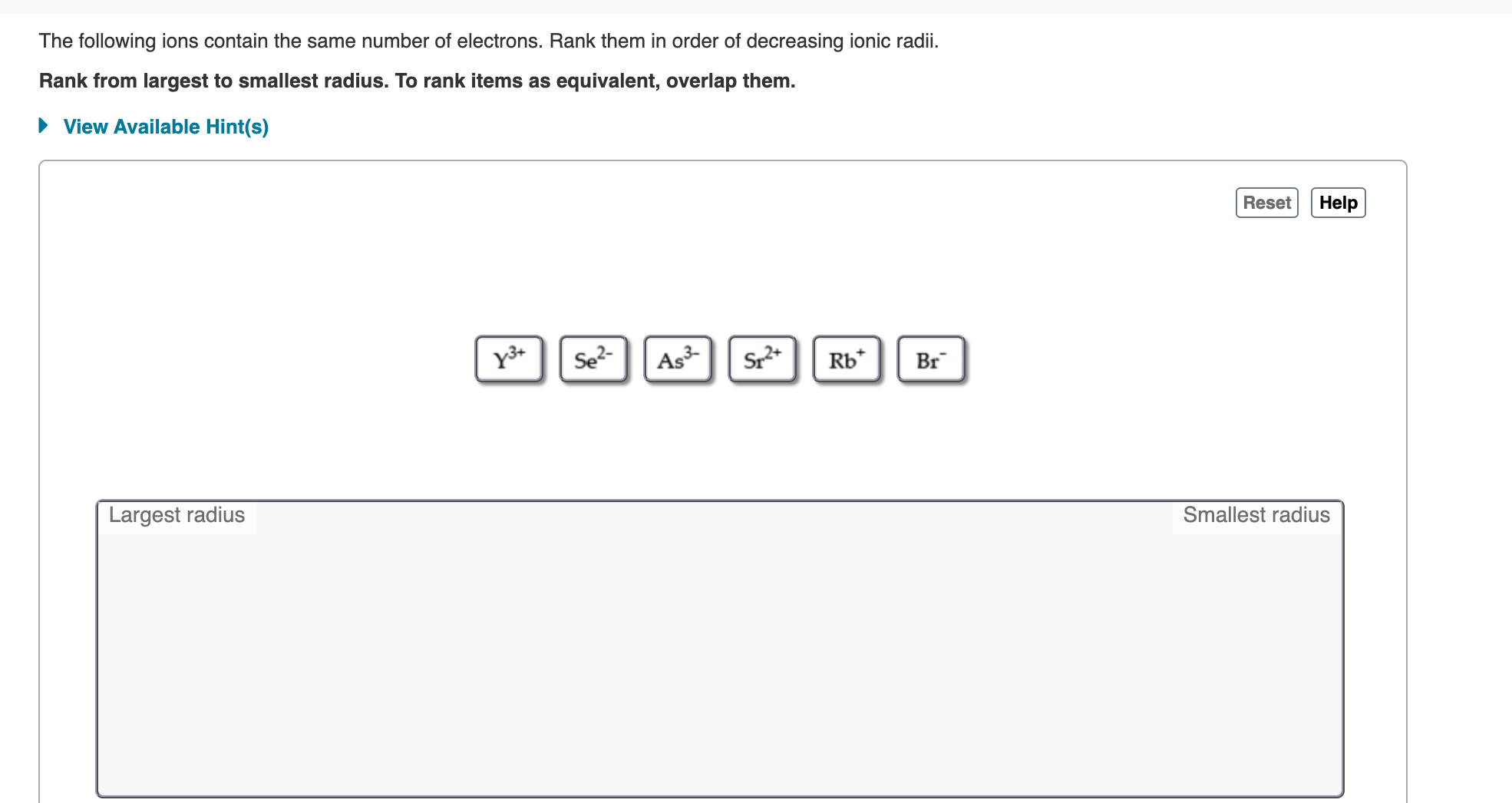 Solved The following ions contain the same number of | Chegg.com