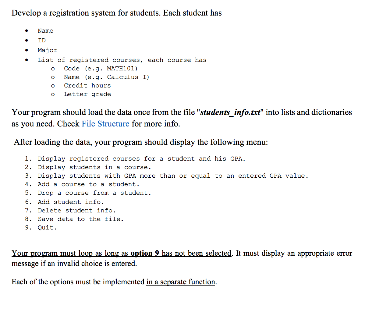 solved-develop-a-registration-system-for-students-each-chegg