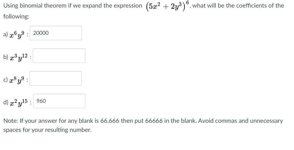 Solved This question relates to binomial theorem in Discrete | Chegg.com