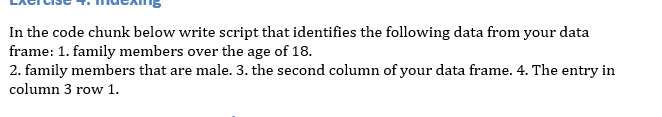 Solved In the code chunk below write script that identifies | Chegg.com