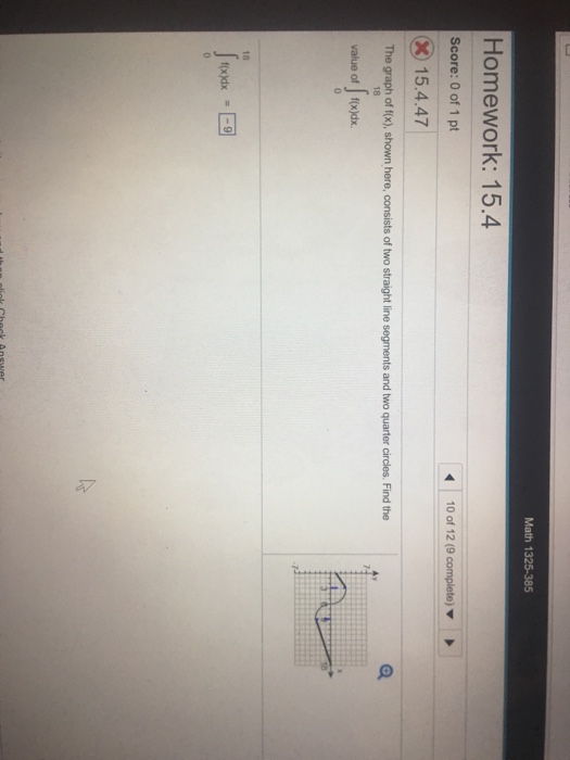 Solved Math 1325-385 Homework: 15.4 Score: 0 of 1 pt 00 | Chegg.com