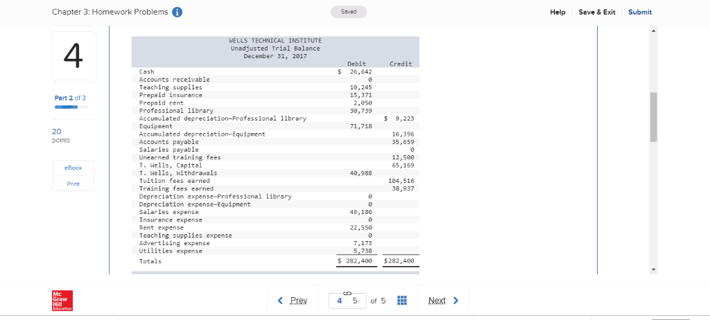 Solved: 2-a. Post The Balance From The Unadjusted Trial Ba... | Chegg.com