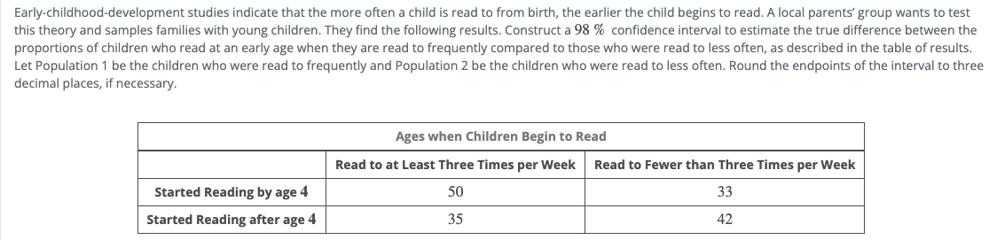 solved-early-childhood-development-studies-indicate-that-the-chegg