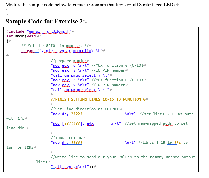 Solved Modify the sample code below to create a program that | Chegg.com